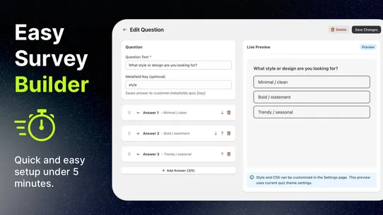 Quizza: Product Quiz Builder screenshot