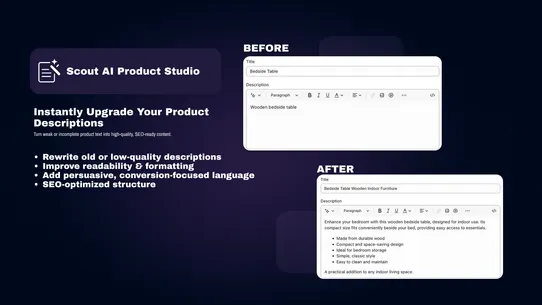 Scout AI Product Studio screenshot