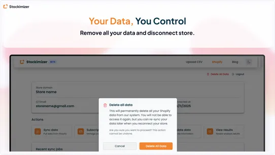 Stockimizer screenshot