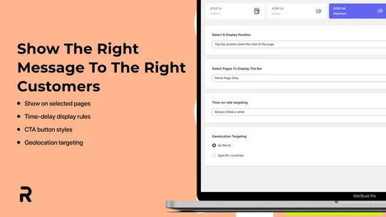 Rocket Announcement Bar screenshot