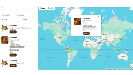Multimap Nearby Store Locator screenshot