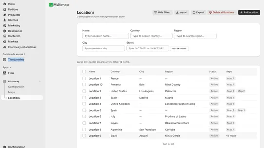Multimap Nearby Store Locator screenshot