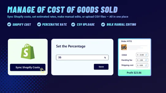 SYNCOST: Profit Analytics screenshot