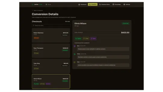 Intelligent Checkout Agent screenshot