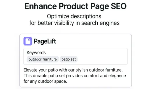 PageLift‑Product Optimization screenshot