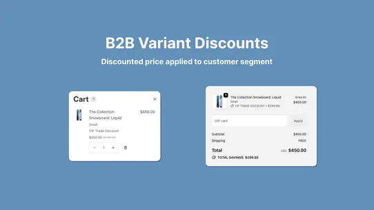 Goldy B2B Variant Discounts screenshot