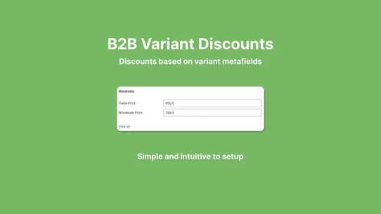 Goldy B2B Variant Discounts screenshot