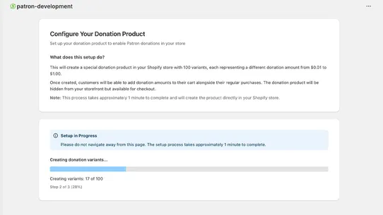 Patron: Round Up Donations screenshot