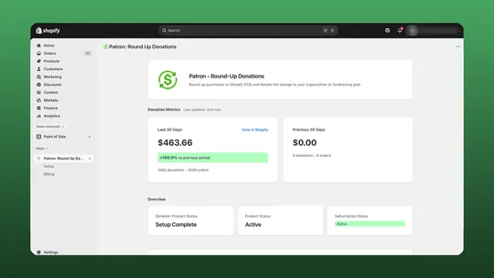 Patron: Round Up Donations screenshot