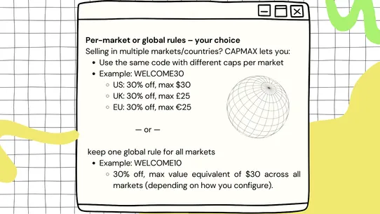 CapMax ‑ Discount Cap &amp; Limits screenshot