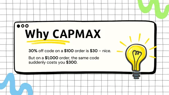 CapMax ‑ Discount Cap &amp; Limits screenshot