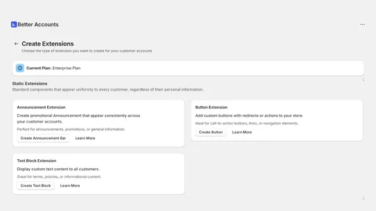 Better Accounts screenshot