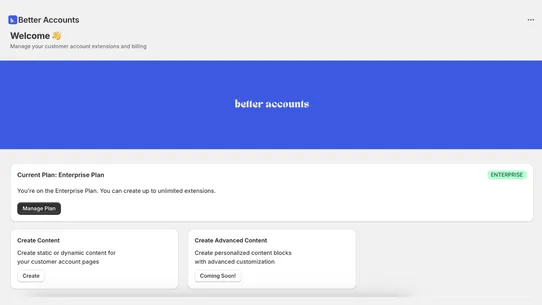 Better Accounts screenshot