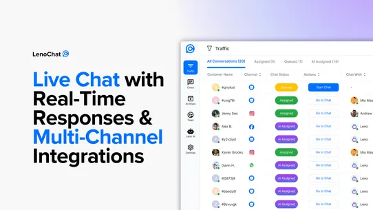 LenoChat:Live Chat &amp;AI Chatbot screenshot