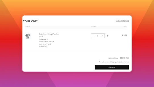 CT Infinite Product Options screenshot