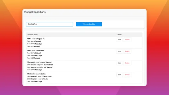 CT Infinite Product Options screenshot