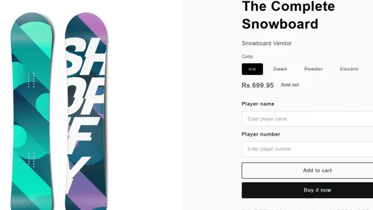 Misk Smart Product Options screenshot