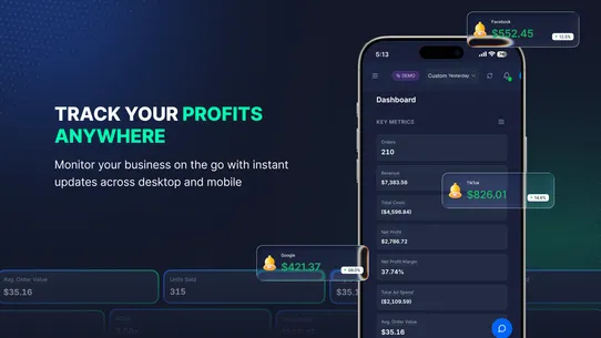Profit Panel ‑ P&amp;L Dashboard screenshot