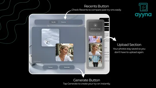 Ayyna: Virtual try‑on screenshot