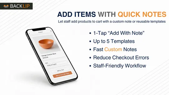 BL POS Quick Note screenshot