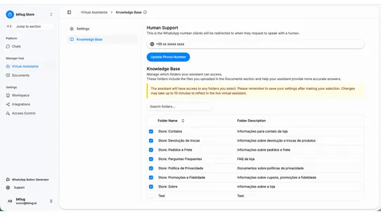 bKlug AI for WhatsApp Commerce screenshot