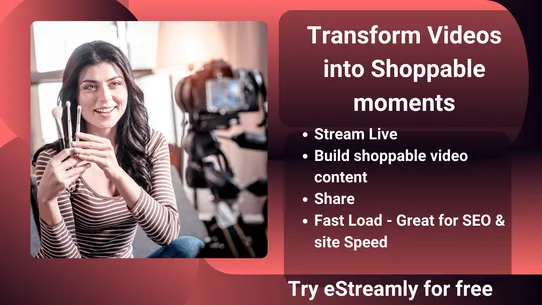 eStreamly Shoppable Videos screenshot