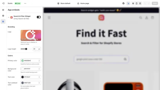 Umay Search &amp; Filter screenshot