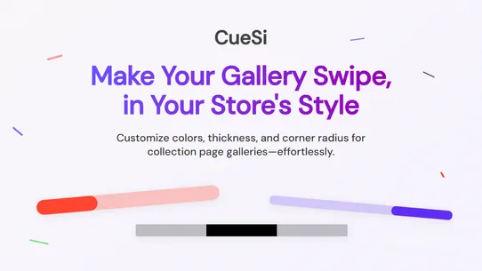 CueSi – Gallery Indicator Bar screenshot