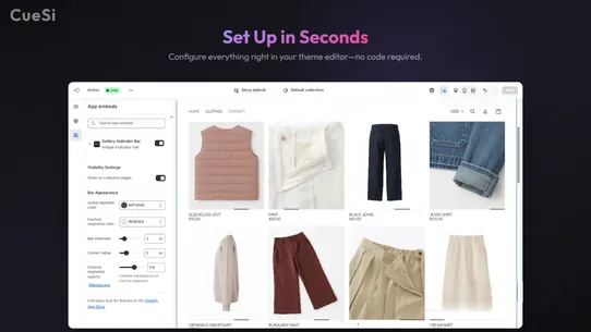 CueSi – Gallery Indicator Bar screenshot