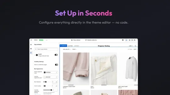 CueSi: Image Slider Bar &amp; Dots screenshot