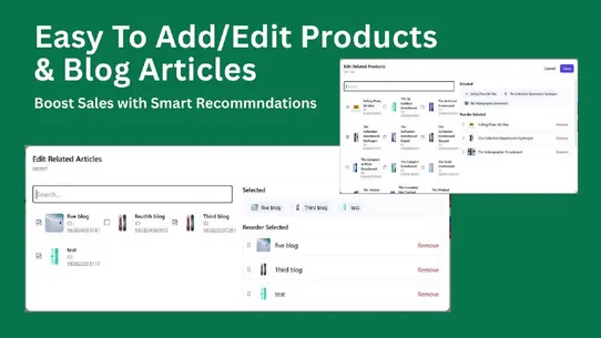 Smart Related Products &amp; Blogs screenshot