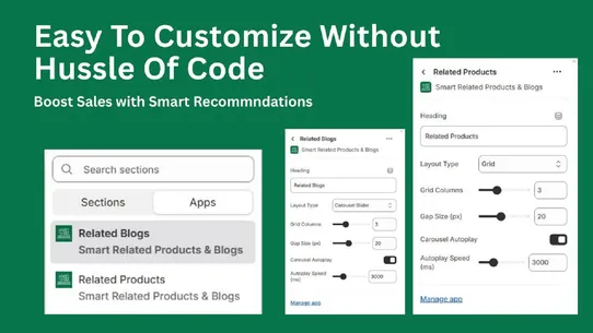 Smart Related Products &amp; Blogs screenshot