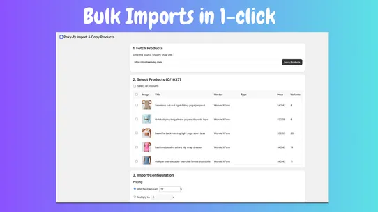Poky‑fy Import &amp; Copy Products screenshot