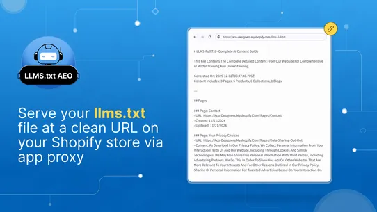 LLMs.txt AEO Optimizer screenshot