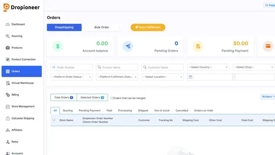 Dropioneer Dropshipping screenshot