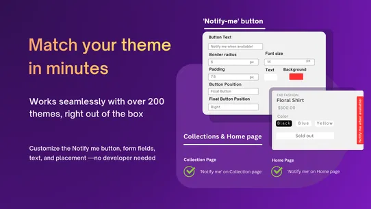 Back in Stock Hero screenshot