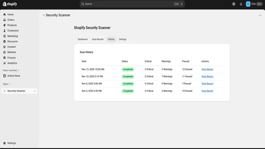 SecureShop Scanner screenshot