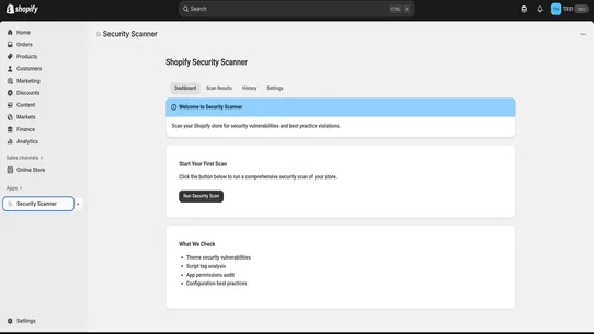 SecureShop Scanner screenshot