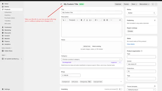 TM System Product Gen screenshot