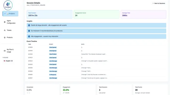 SmartAgent Chat screenshot