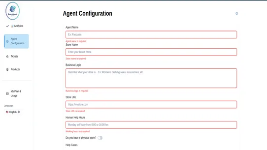 SmartAgent Chat screenshot