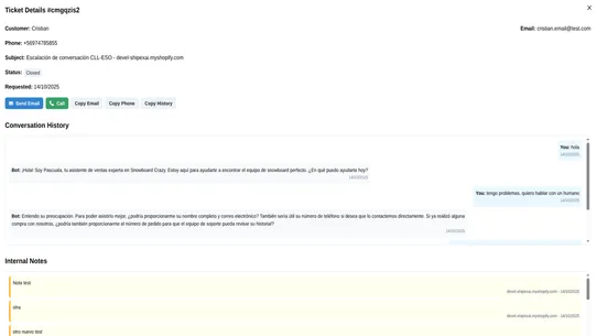 SmartAgent Chat screenshot