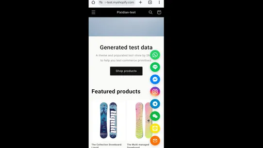 Pixidian Chat Widget screenshot