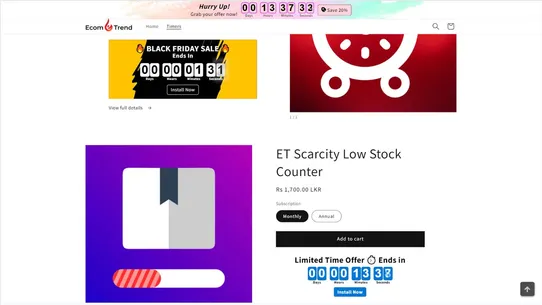 ECOMTREND Countdown Timer screenshot