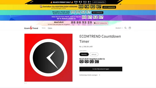 ECOMTREND Countdown Timer screenshot