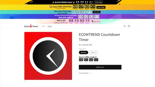 ECOMTREND Countdown Timer screenshot