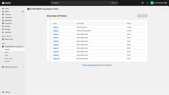 ECOMTREND Countdown Timer screenshot
