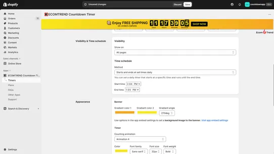 ECOMTREND Countdown Timer screenshot