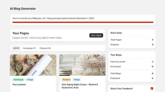 BlogGenAI: SEO Google&amp;ChatGPT screenshot