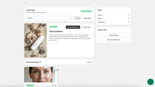 BlogGenAI: SEO Google&amp;ChatGPT screenshot